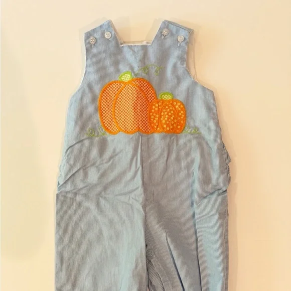 The Bailey Boys 9M Pumpkin Romper - Picture 7 of 10